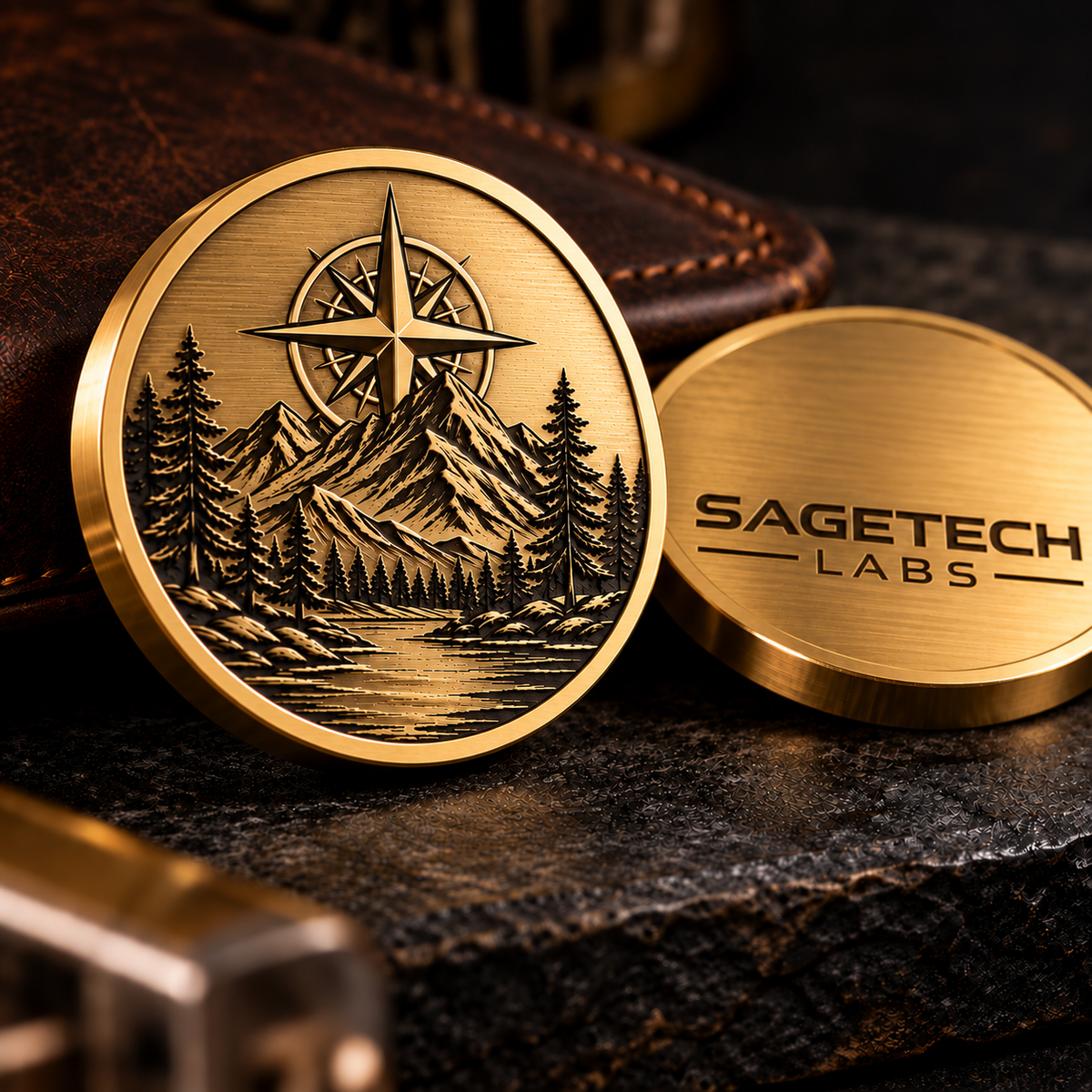 Custom Engraved Brass Coin | 40mm