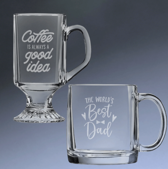 POLAR CAMEL Glass Coffee Mugs | Customizable