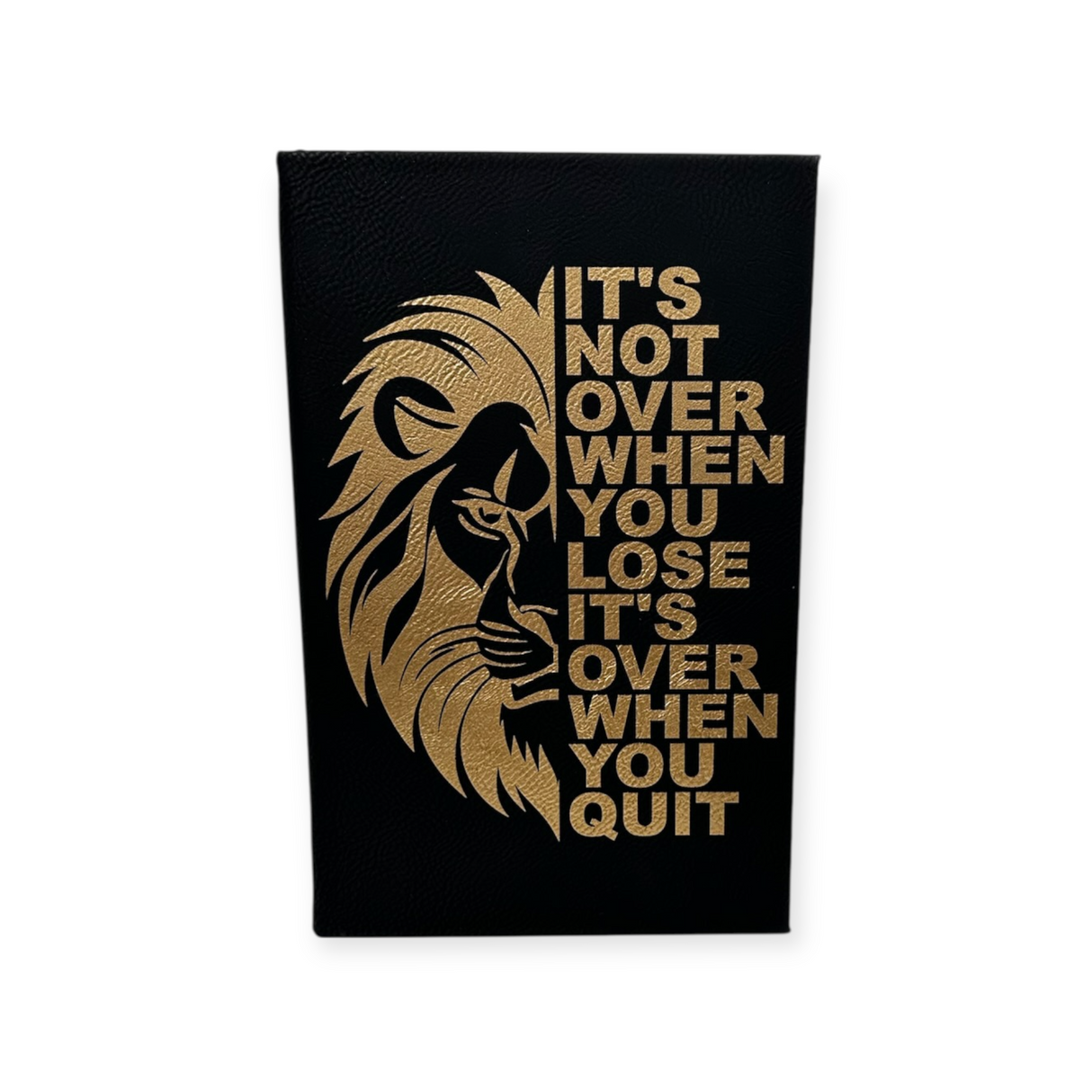 Motivational Leather Journal w/ Lined Notepad | Don't Quit
