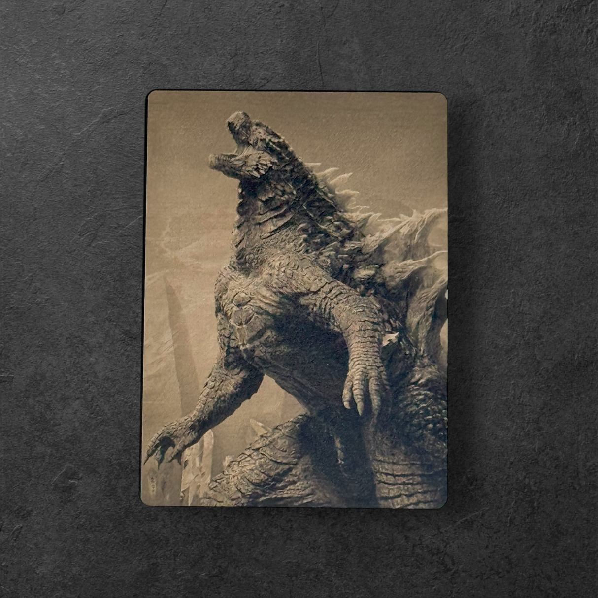Godzilla Metal Collector Card | 88×64mm Stainless Steel