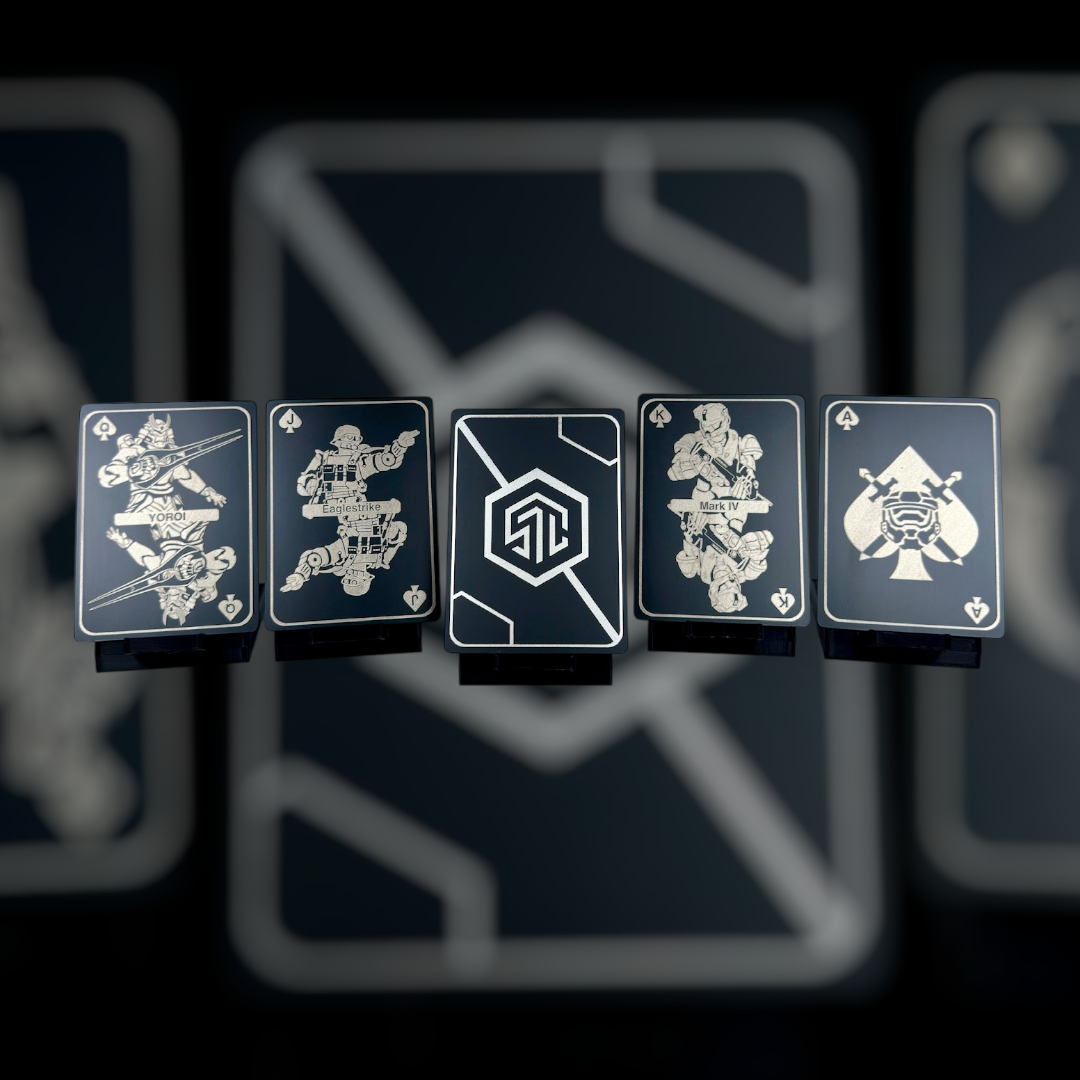 Halo Inspired Set | Thick Black/SS | Face Card Set