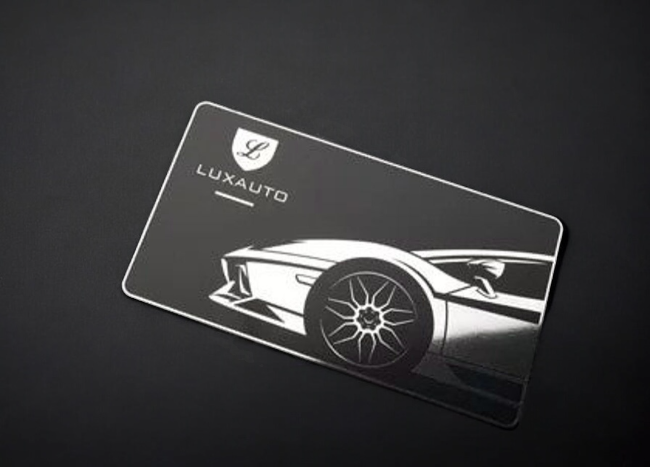 Metal Gift Card | Thick Black/SS | Customizable
