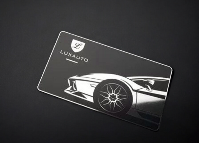 Metal Gift Card | Thick Black/SS | Customizable