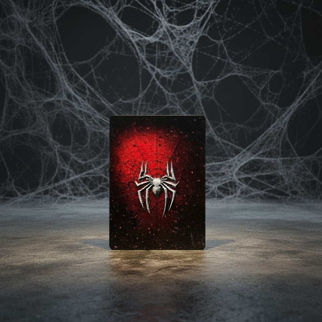 3D Spiderman Inspired Metal Collector Card | Stainless Steel Core