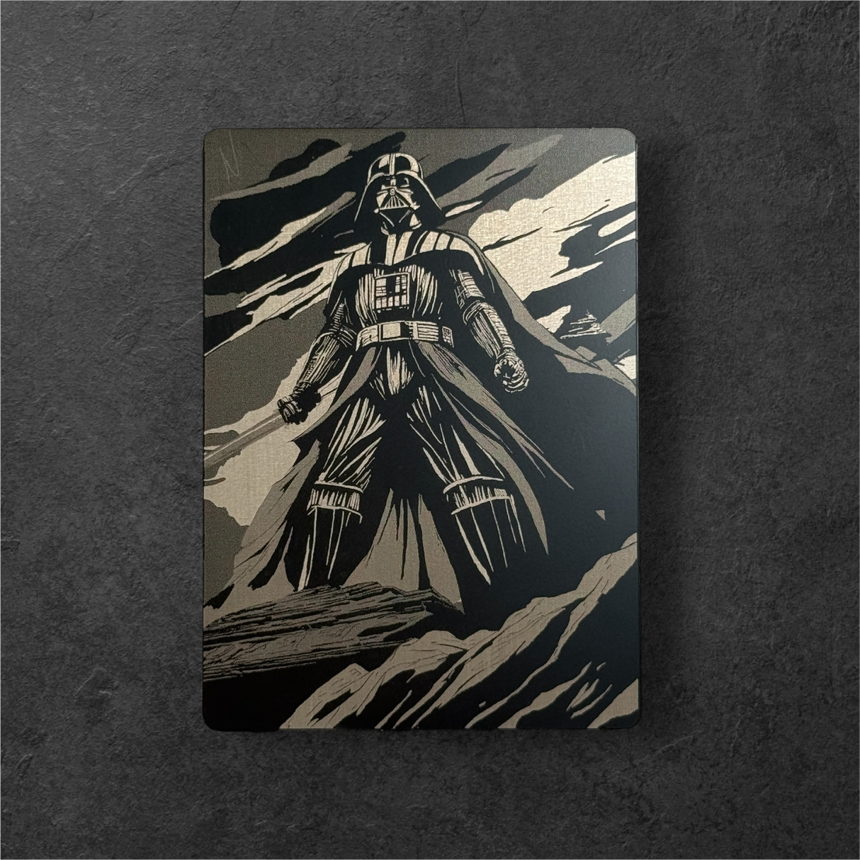 Darth Vader Metal Collector Card | 88×64mm Stainless Steel