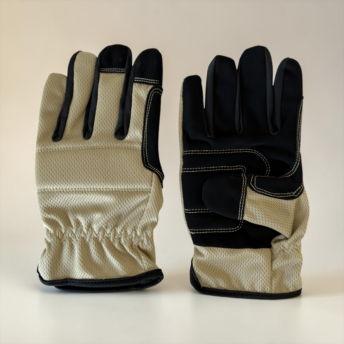 Custom Engraved Work Gloves | Personalized Black / Tan Utility Gloves