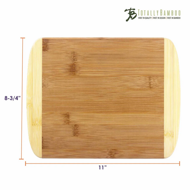 2-Tone Cutting Board 11" x 8-3/4" | Bamboo | Customizable