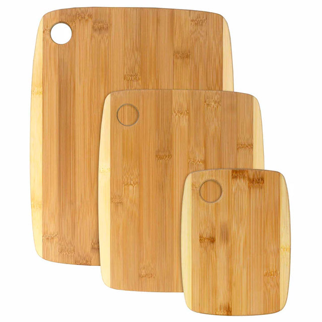 3-Piece 2-Tone Cutting Board Set | Bamboo