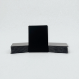 Black Stainless Steel Player Cards | Metal Blanks 88mm x 64mm