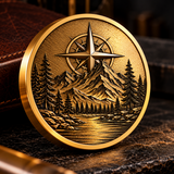 Custom Engraved Brass Coin | 40mm