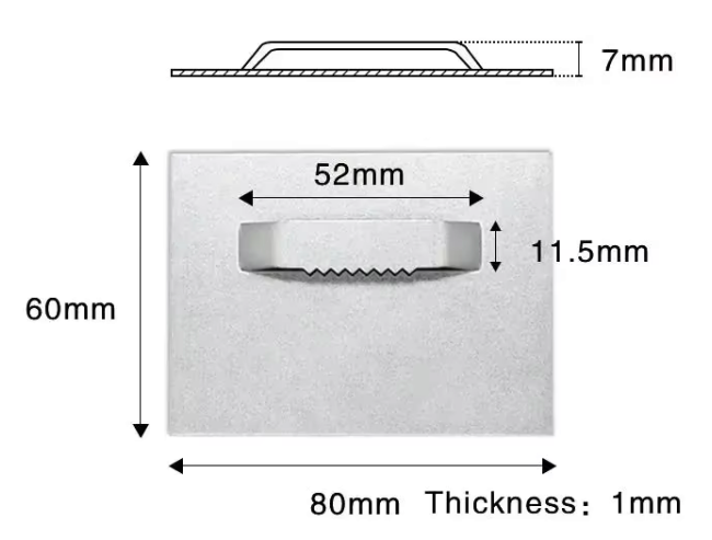 80×60mm 3M Frameless Picture Hanger | Self-Locking Damage Free Mounting