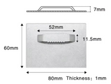 80×60mm 3M Frameless Picture Hanger | Self-Locking Damage Free Mounting