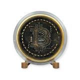 Bitcoin Solid Brass Coin