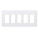 Lutron Claro Screwless Switch Plates | Decora | White