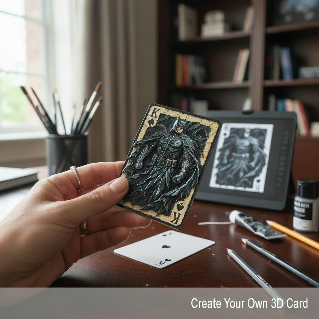 3D Metal Photo Cards | Made to Order | High Res/Stainless Steel Core