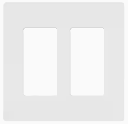 Lutron Claro Screwless Switch Plates | Decora | White