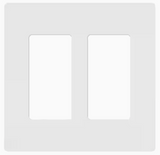 Lutron Claro Screwless Switch Plates | Decora | White