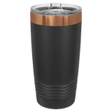 20oz Ringneck Tumbler | Black/Rose Gold | Customizable