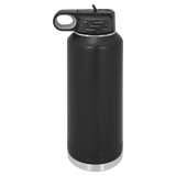40oz Water Bottle | Black & White | Customizable