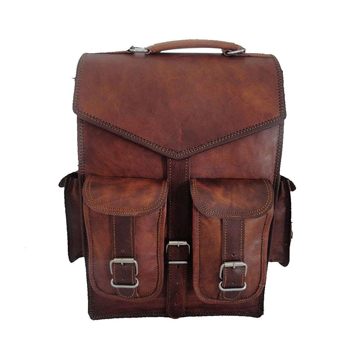 The Convertible Whiskey | Leather Backpack & Messenger Bag