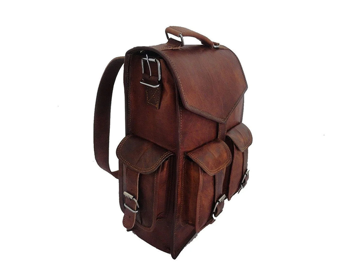 The Convertible Whiskey | Leather Backpack & Messenger Bag