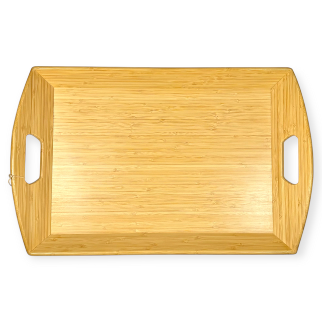 Butler's Serving Tray with Handles | Bamboo | Customizable