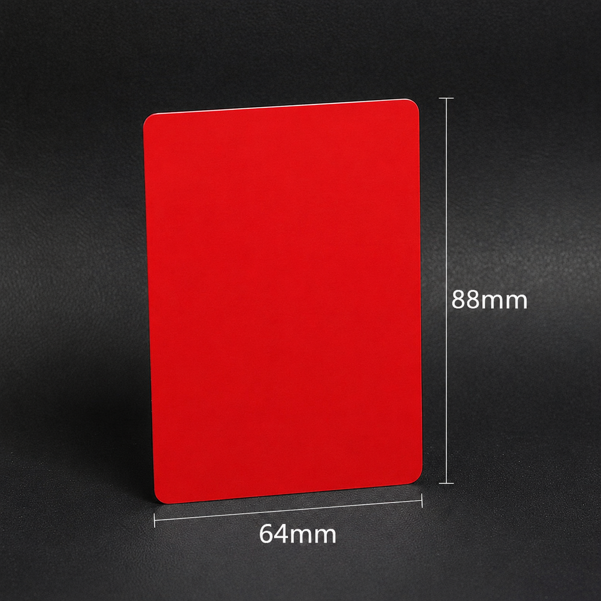 Ember Red Stainless Steel Metal Playing Card Blanks | 88×64×.5mm