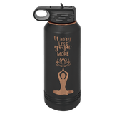 32oz Black/Rose Water Bottle | Polar Camel | Customizable