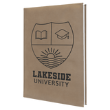 Large Leather Journal | 7"x 9 3/4" | Customizable