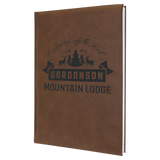 Large Leather Journal | 7"x 9 3/4" | Customizable