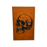 Skull Leather Journal w/ Lined Notepad