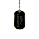 Premium Spartan Metal Dog Tags
