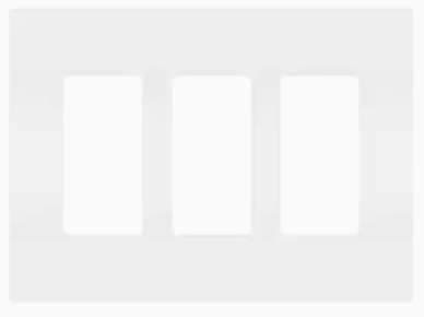 Lutron Claro Screwless Switch Plates | Decora | White