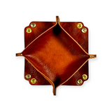 4x4 Top Grain Leather Dice/Valet Tray