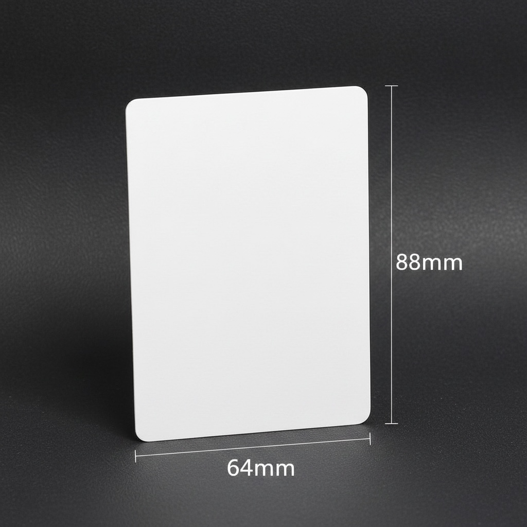 White Stainless Steel Metal Playing Card Blanks | 88×64×.5mm