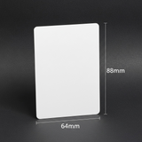 White Stainless Steel Metal Card Blanks | 88×64×0.5mm