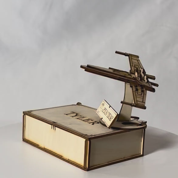 X-Wing Starfighter 3D Wooden Model Puzzle | 14-Piece Kit